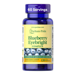 Puritan's Pride Blueberry Eyebright Complex bottle - 120 count