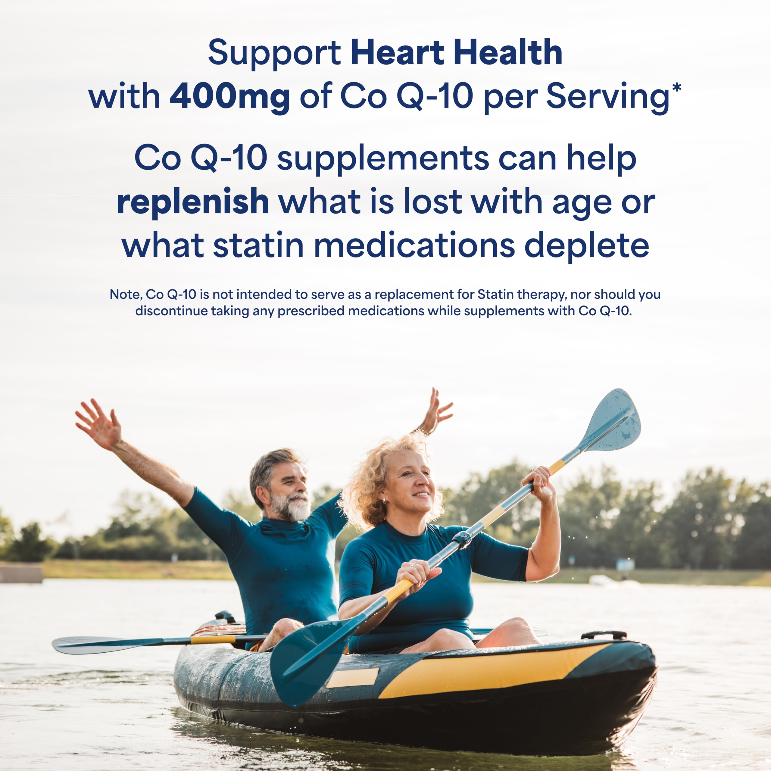 Close-up of rapid-release CoQ10 softgels