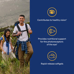 Close-up of Puritan's Pride Lutigold Extra Lutein softgels