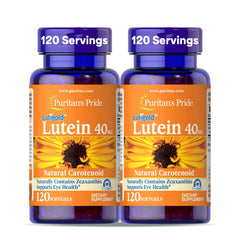 Puritan's Pride Lutigold Lutein 40 mg with Zeaxanthin 2-pack front