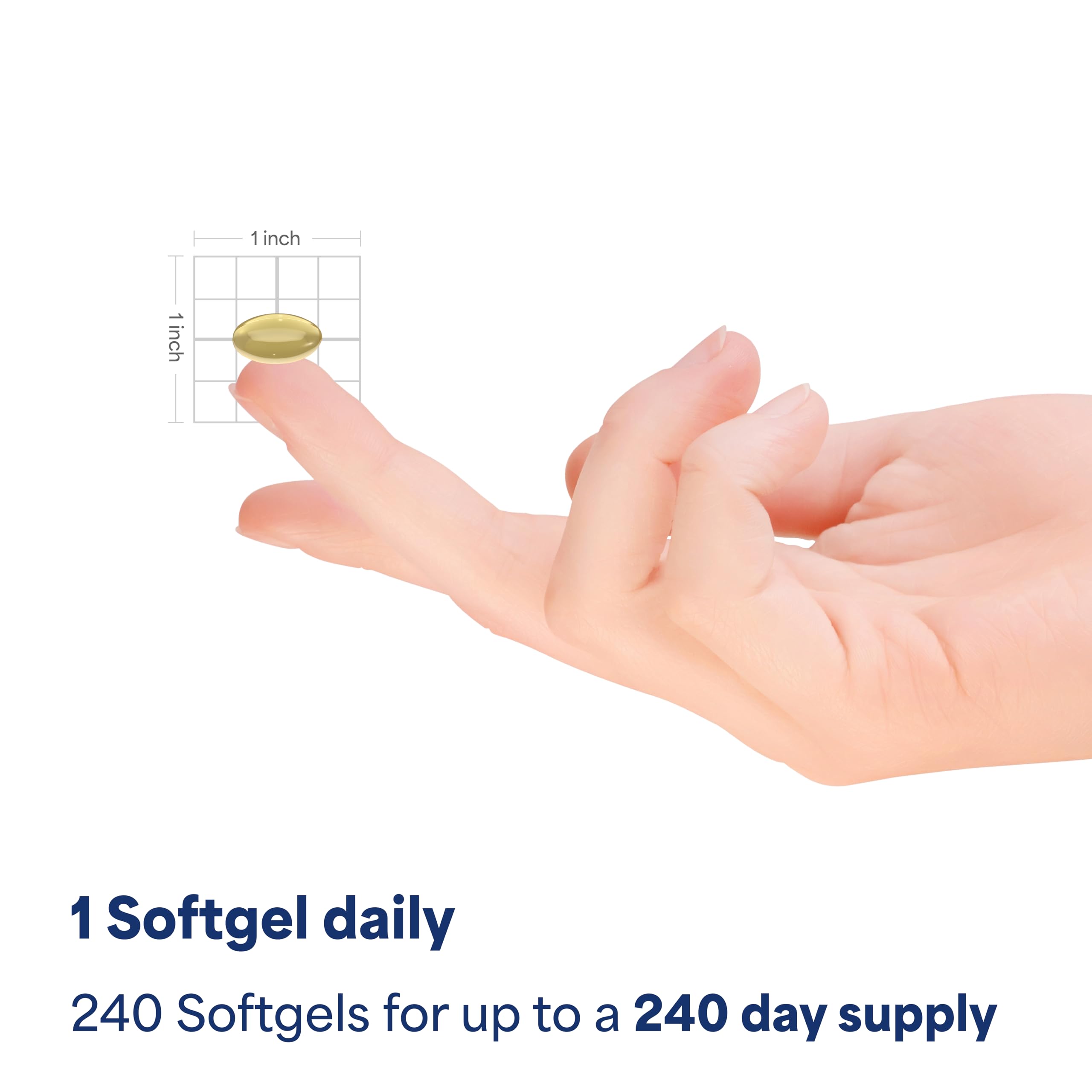 Softgels close-up of Puritan's Pride Lutigold Lutein 40 mg