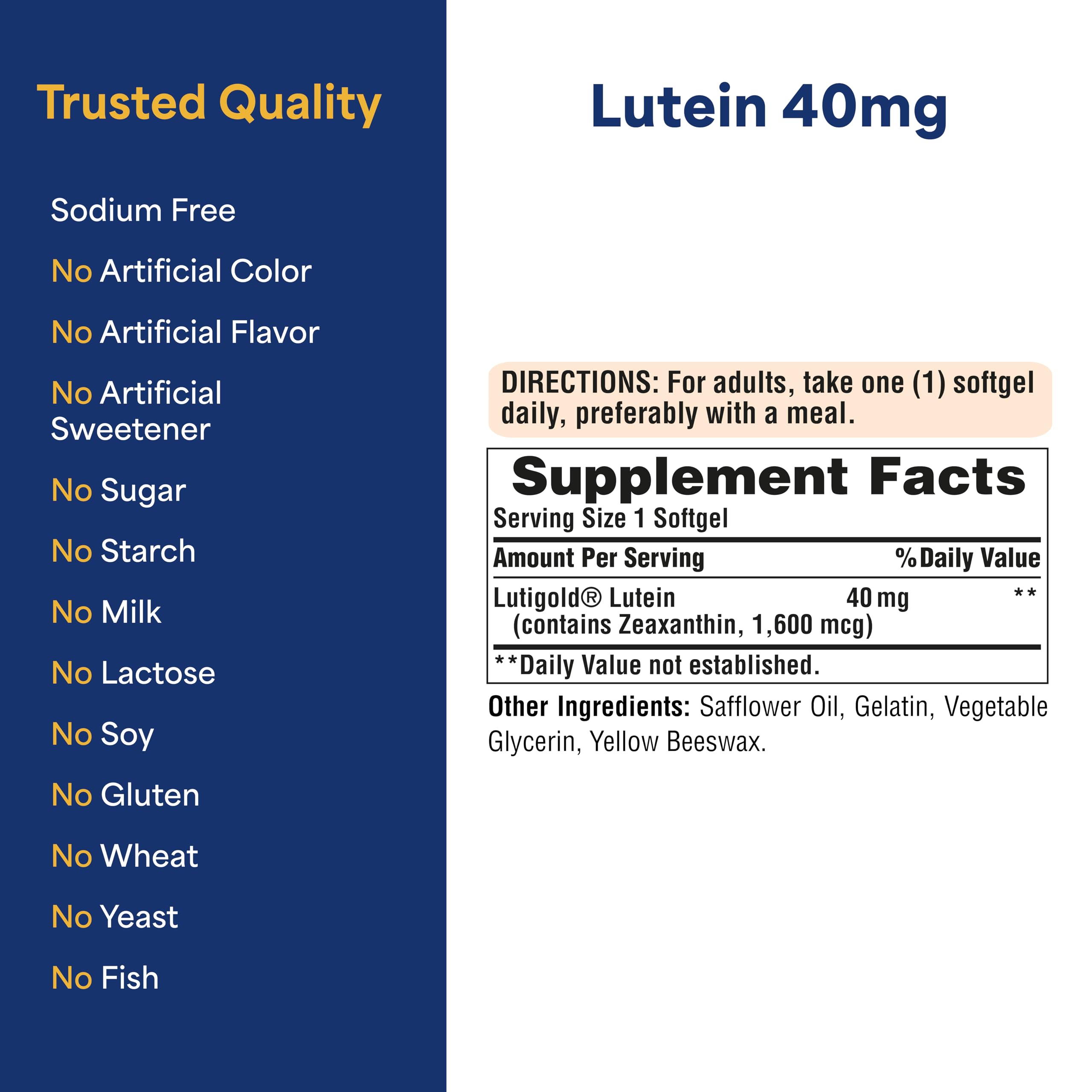 Graphic showing lutein and zeaxanthin for eye health
