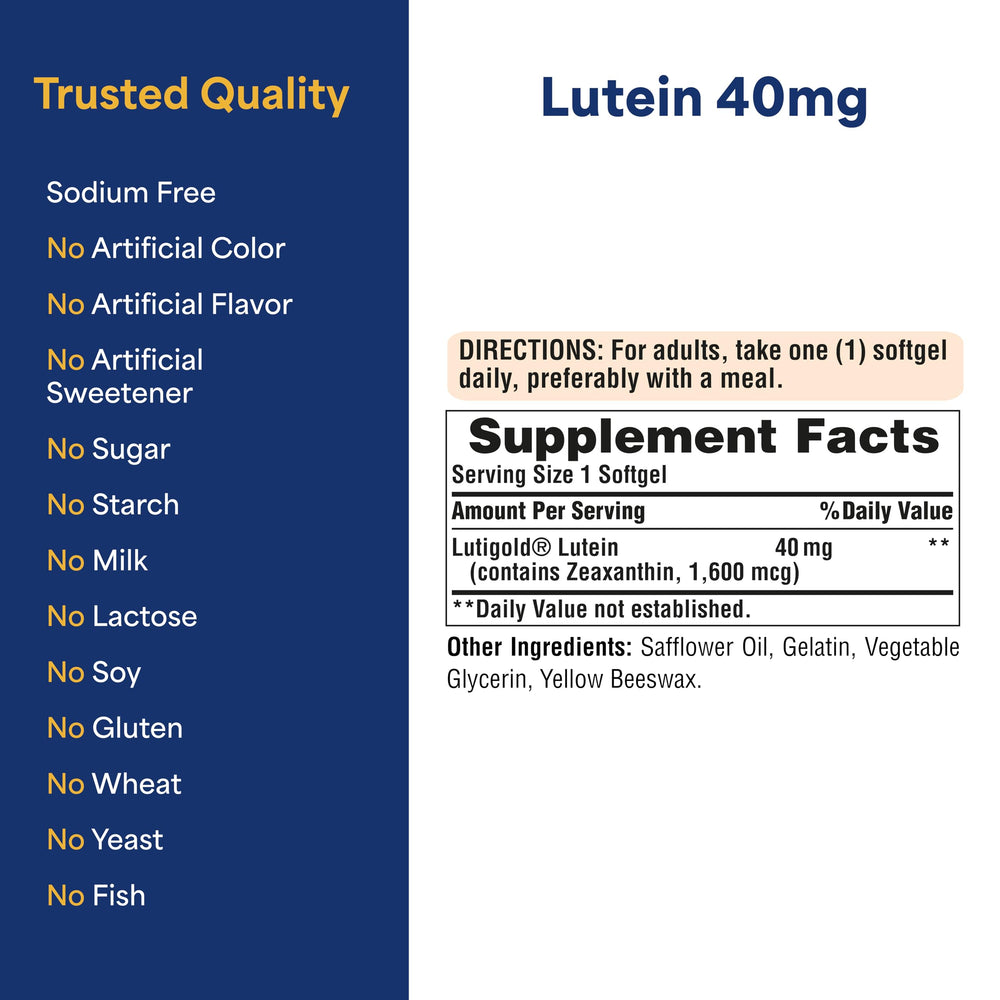 Graphic showing lutein and zeaxanthin for eye health