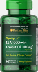 Puritan's Pride Myoleptin CLA 1000 with Coconut Oil 90 Softgels