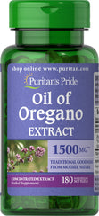 Puritan's Pride Oil of Oregano Extract 150 mg softgels bottle - 180 count