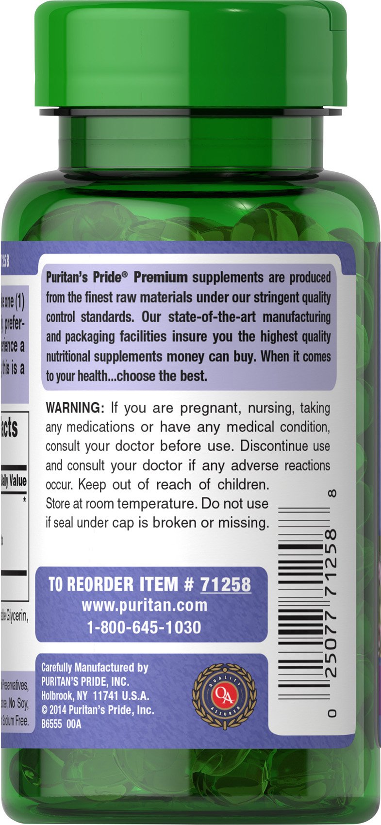 Non-GMO and gluten-free certification on the packaging