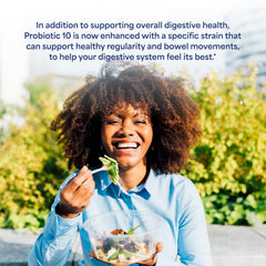 White probiotic capsule shown against a clean background