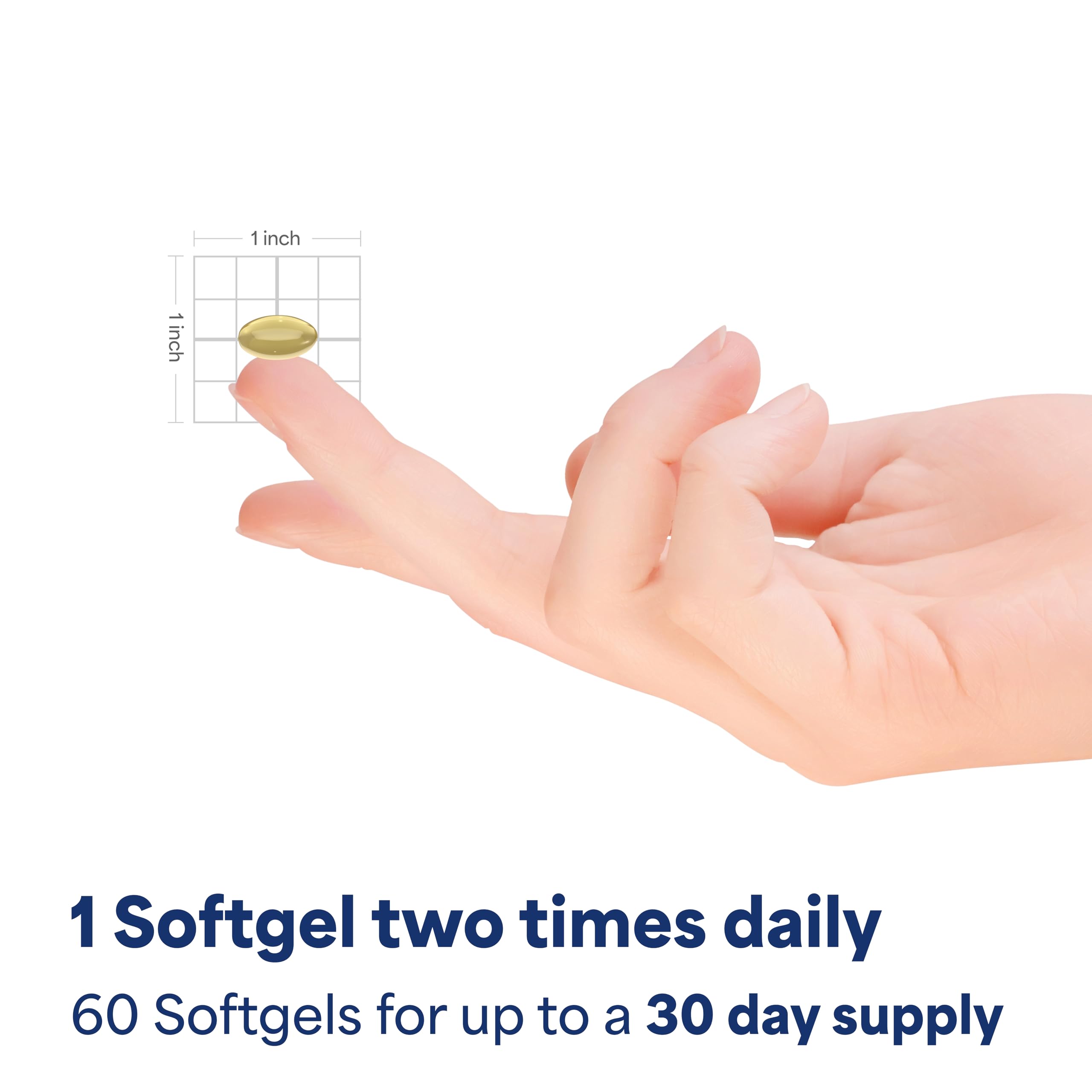 Bottle with 60 rapid-release capsules