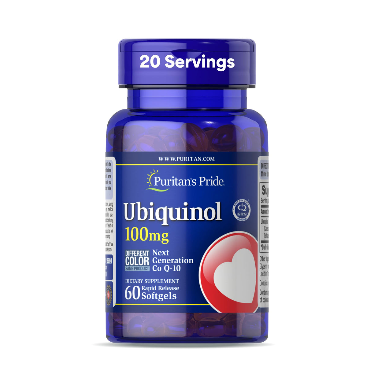 Puritan's Pride Ubiquinol 100 mg softgels bottle
