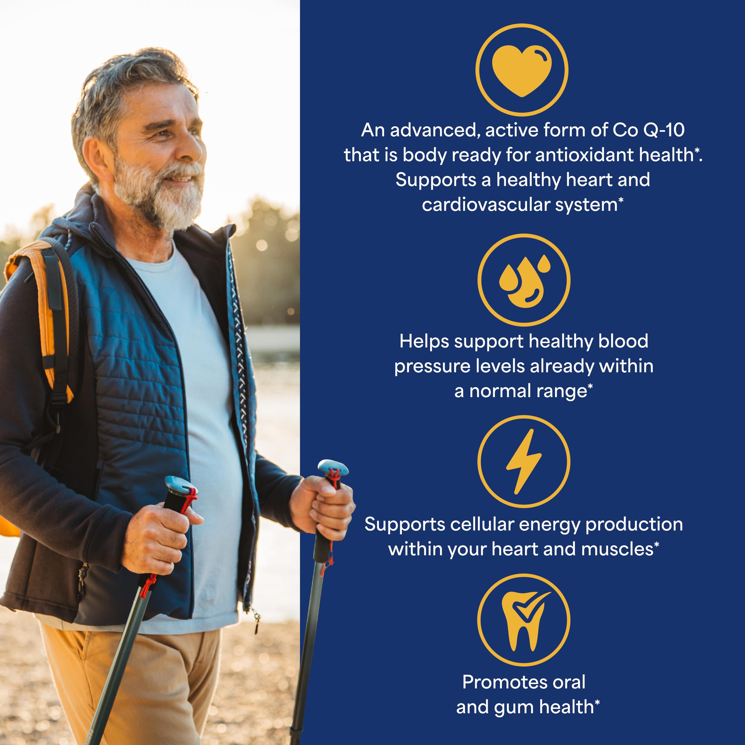 Close-up of Puritan's Pride Ubiquinol 100 mg softgels