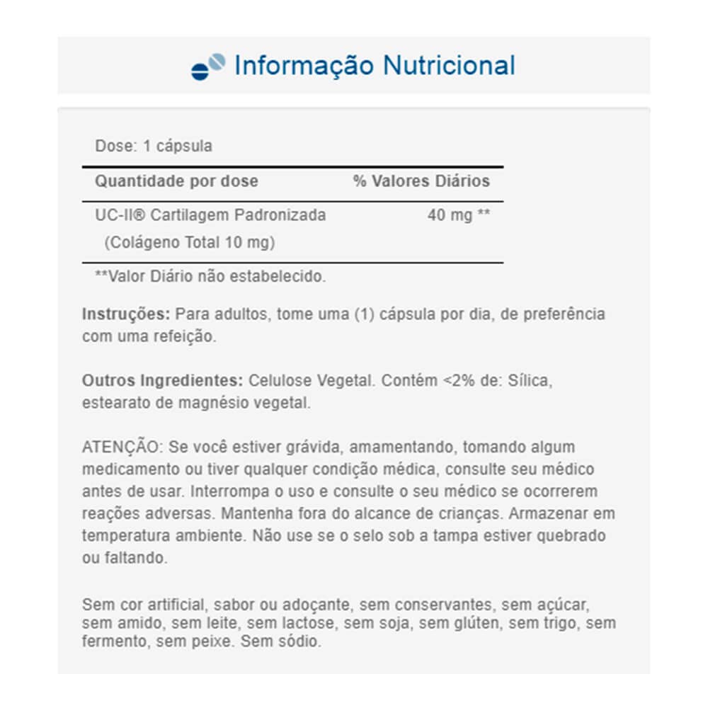 Puritan's Pride UC-II Active Collagen 40mg 30-capsule pack shot