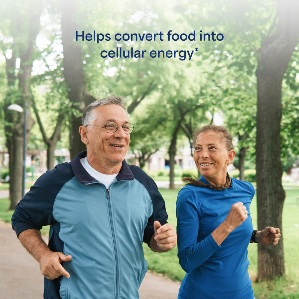 Close-up of vitamin bottle label