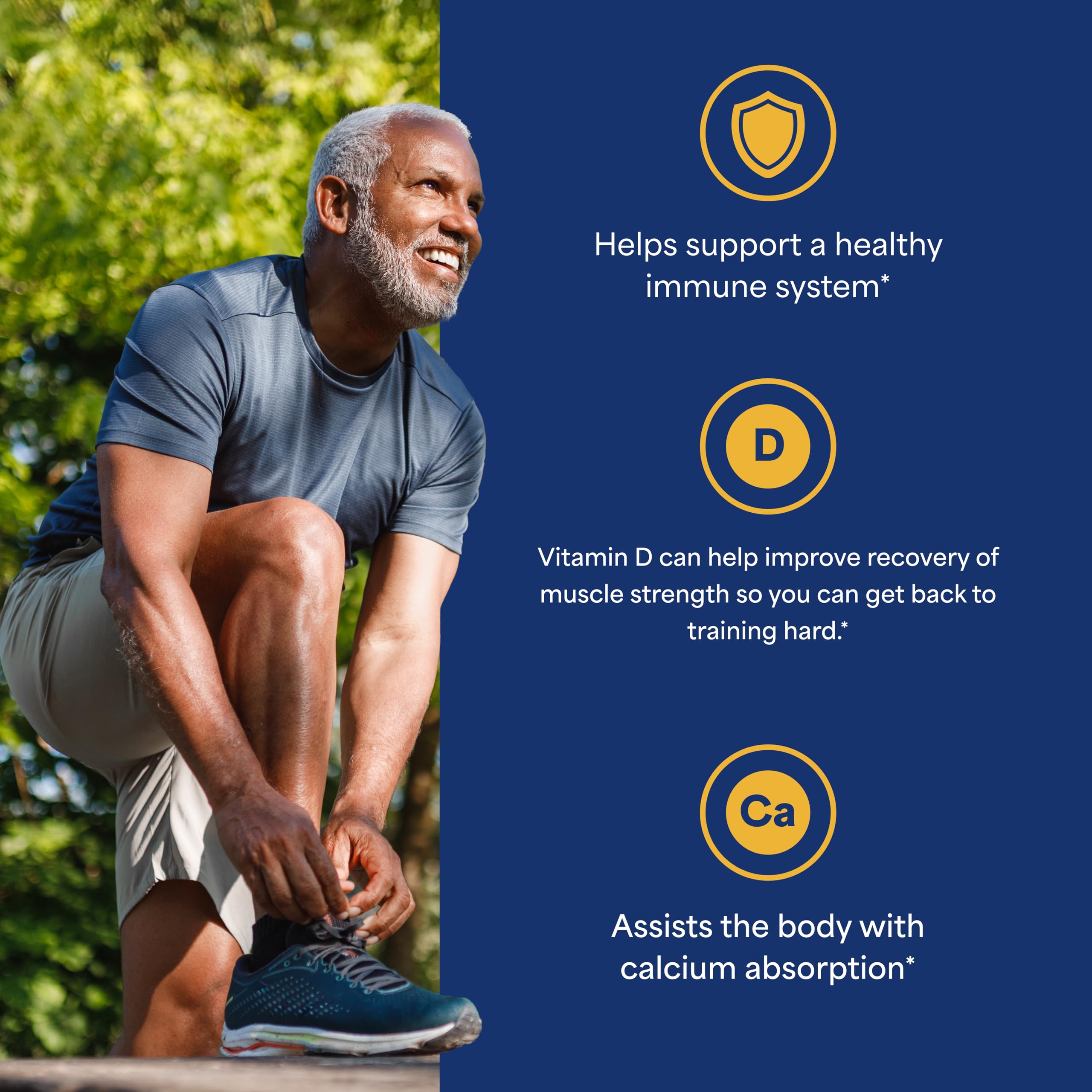 Vitamin D3 10,000 IU softgels for immune support and bone health