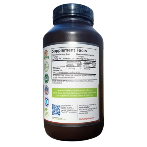 Digestible CLA softgels from safflower oil