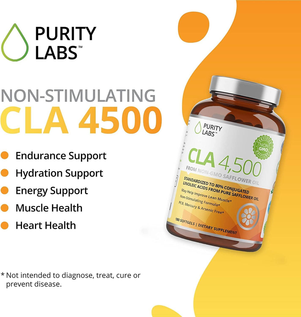 Shelf display of Purity Labs CLA 4500MG on a store shelf