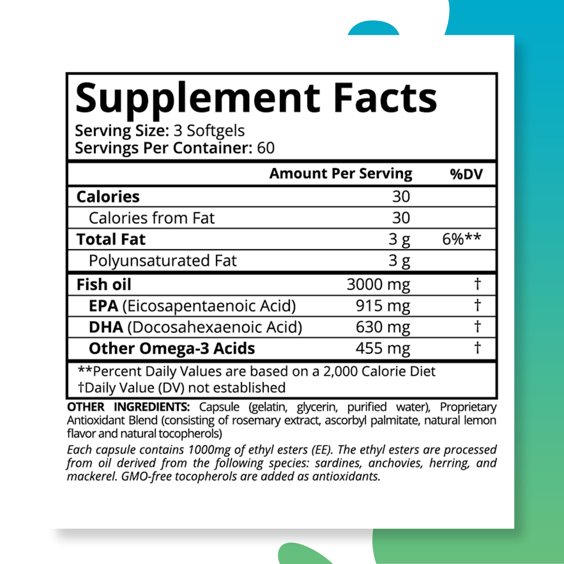 Non-GMO gluten-free omega-3 formula