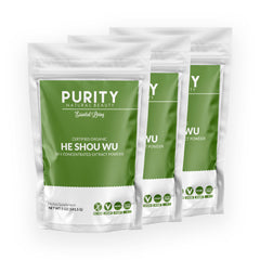 Purity Natural Beauty He Shou Wu packaging bundle (3 x 5oz)