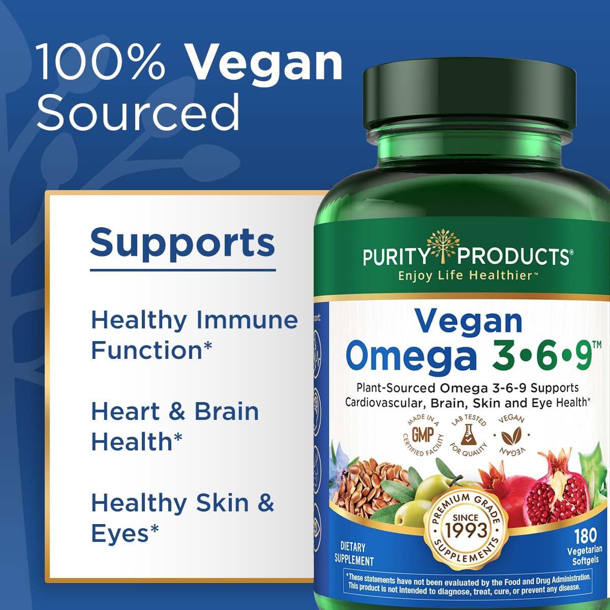 Benefits of Purity Omega: heart, brain, eyes, skin