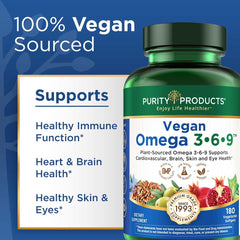 Benefits of Purity Omega: heart, brain, eyes, skin