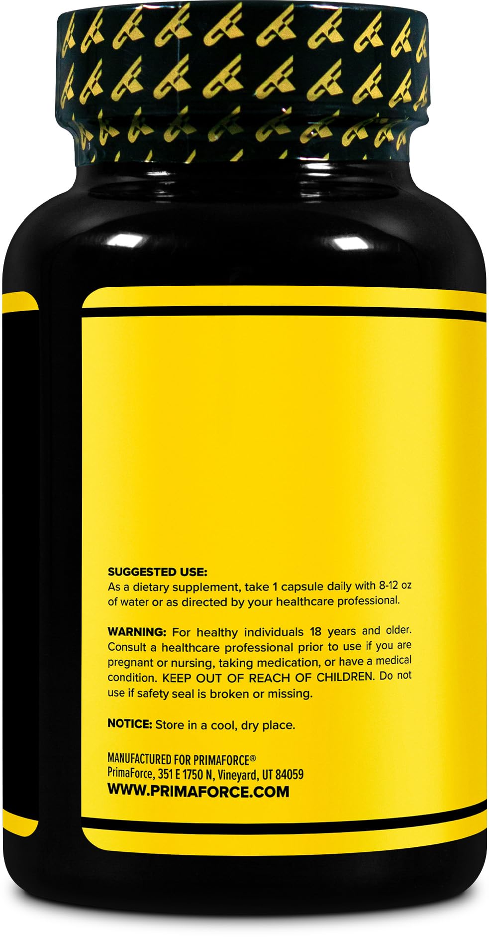 Purity and potency testing label