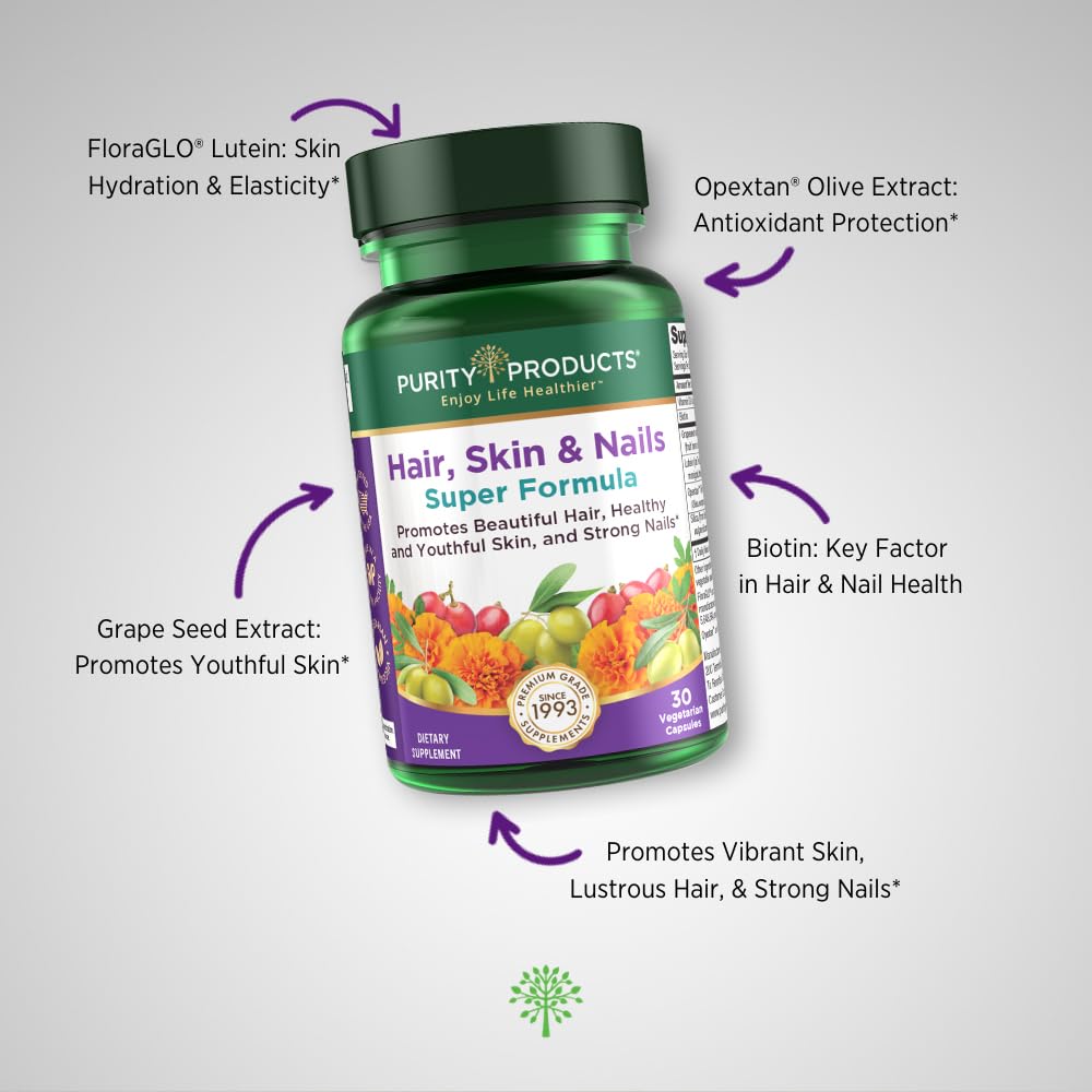 Ingredients: Biotin, FloraGLO Lutein, Olive Fruit Extract