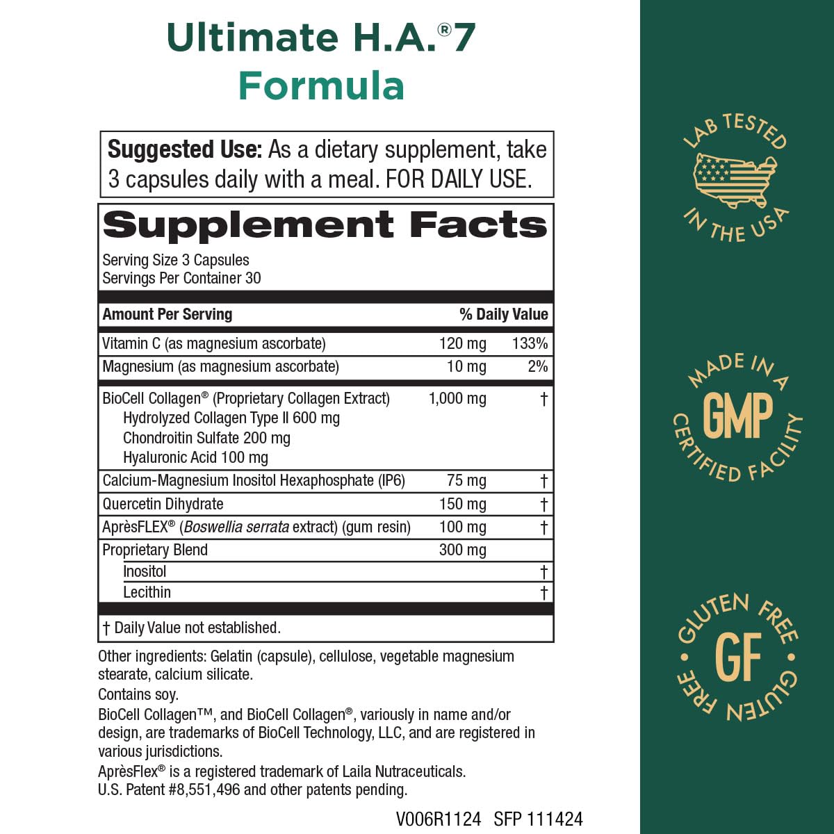 Graphic showing BioCell Hyaluronic Acid matrix
