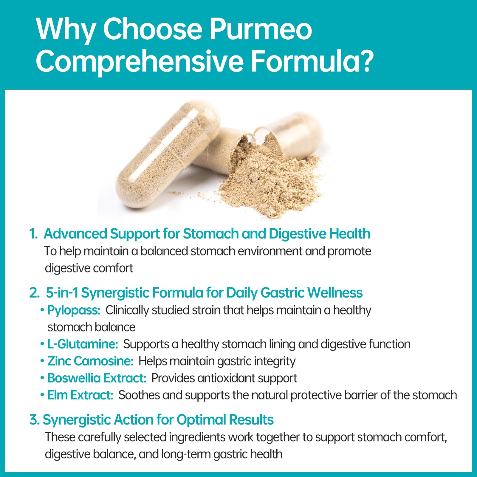 Dual-action formula with L-Glutamine and Zinc Carnosine