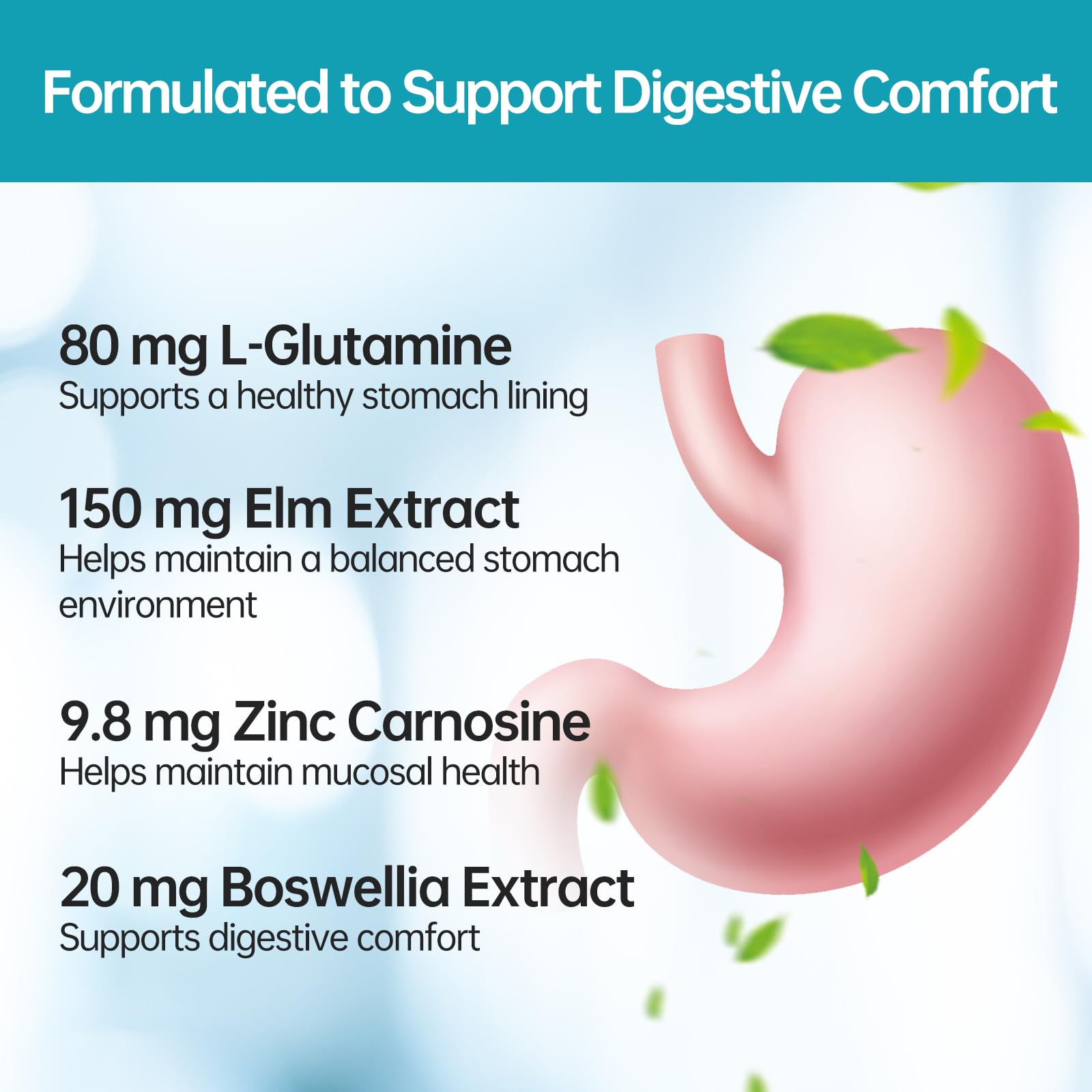 Elm and boswellia extract for stomach lining support