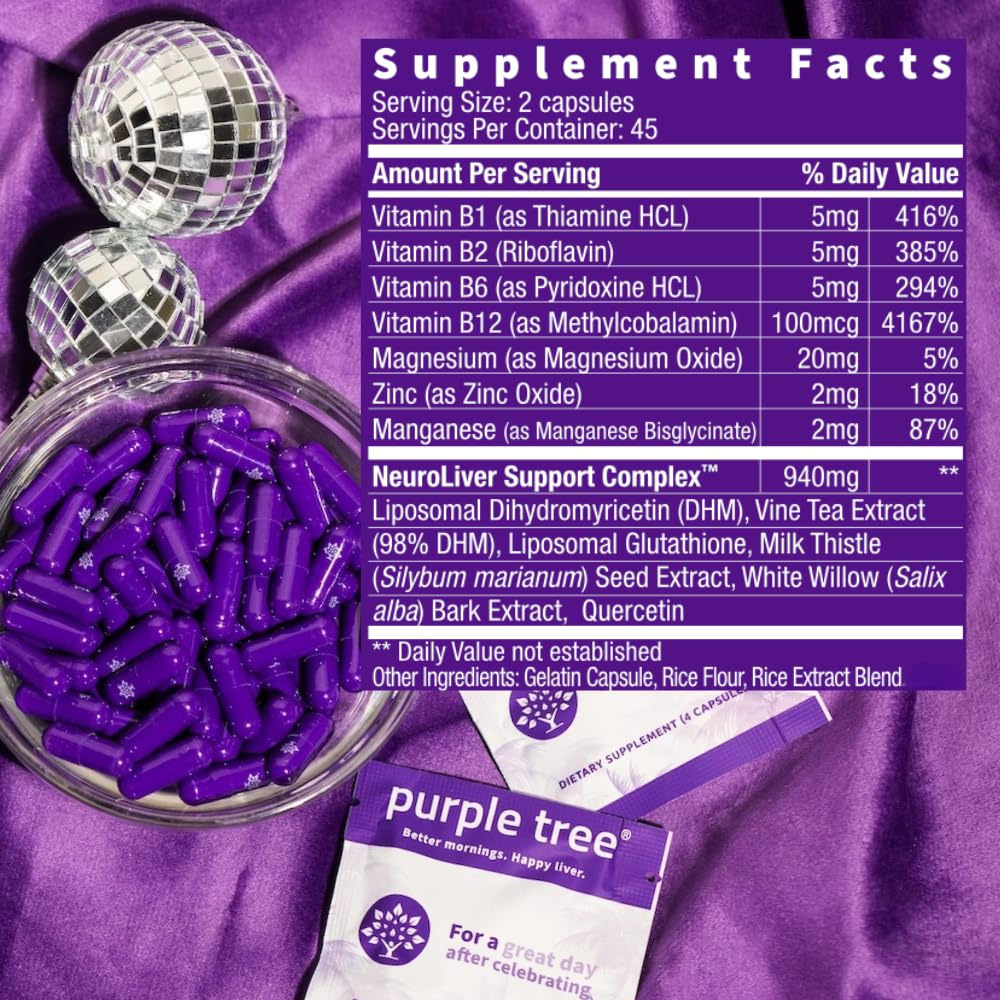 Lifestyle scene of celebrations and recovery with Purple Tree
