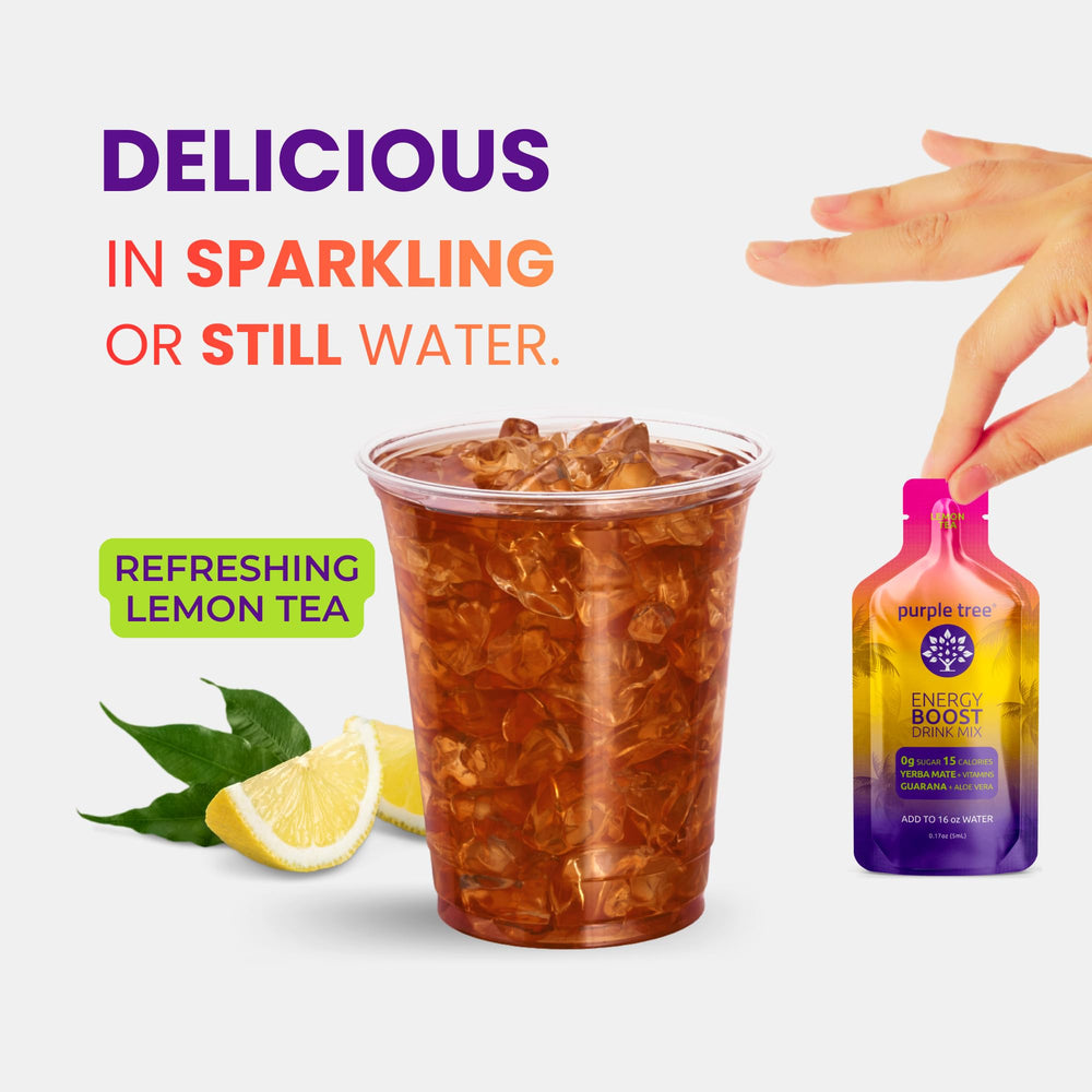 Purple Tree energy sticks on-the-go packs for keto and vegan lifestyles.