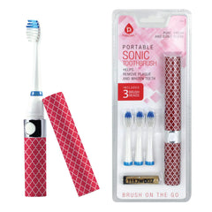 Pursonic Portable Sonic Toothbrush Pink – front view