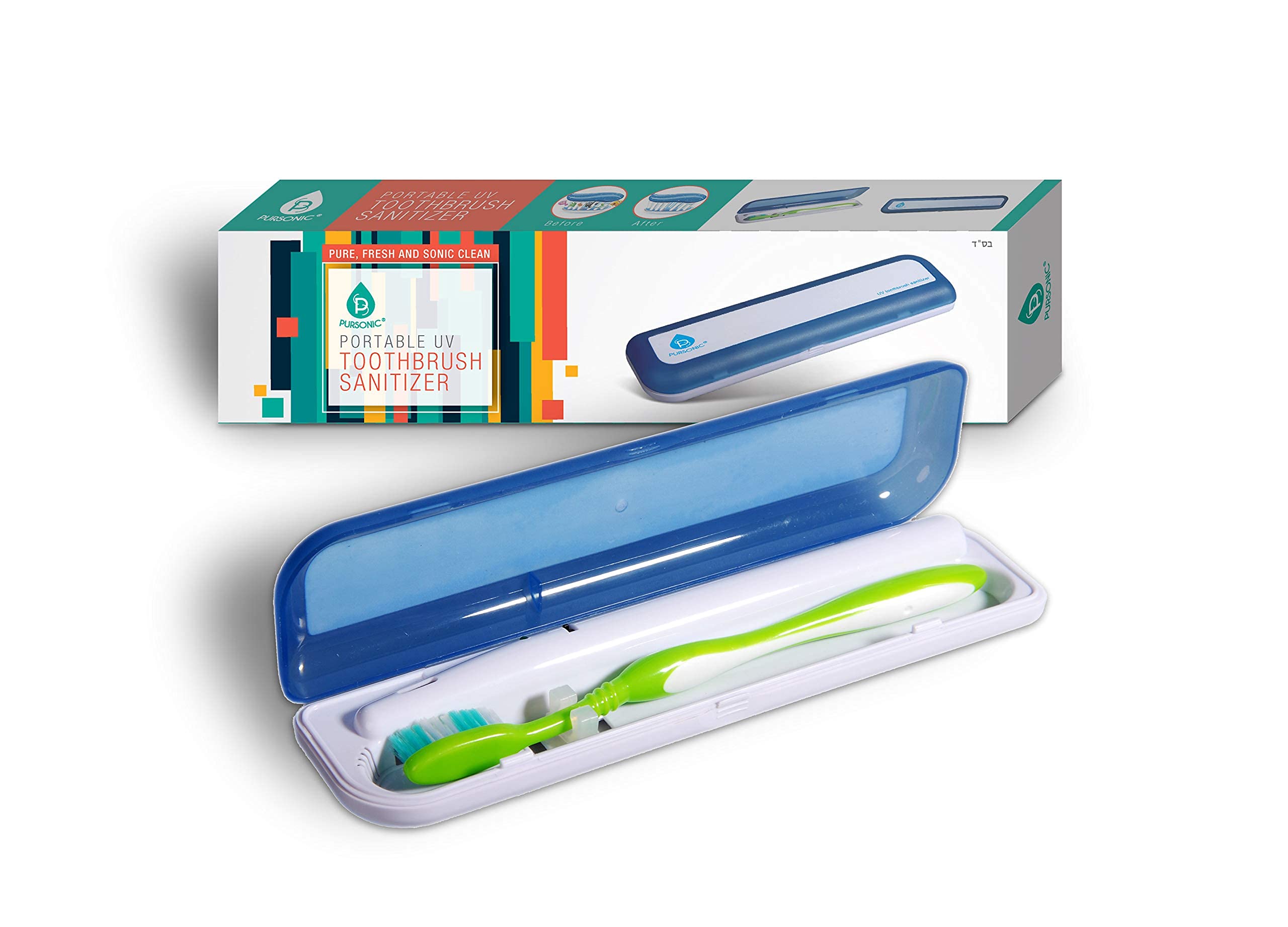 Pursonic UV toothbrush sanitizer case exterior with lid open