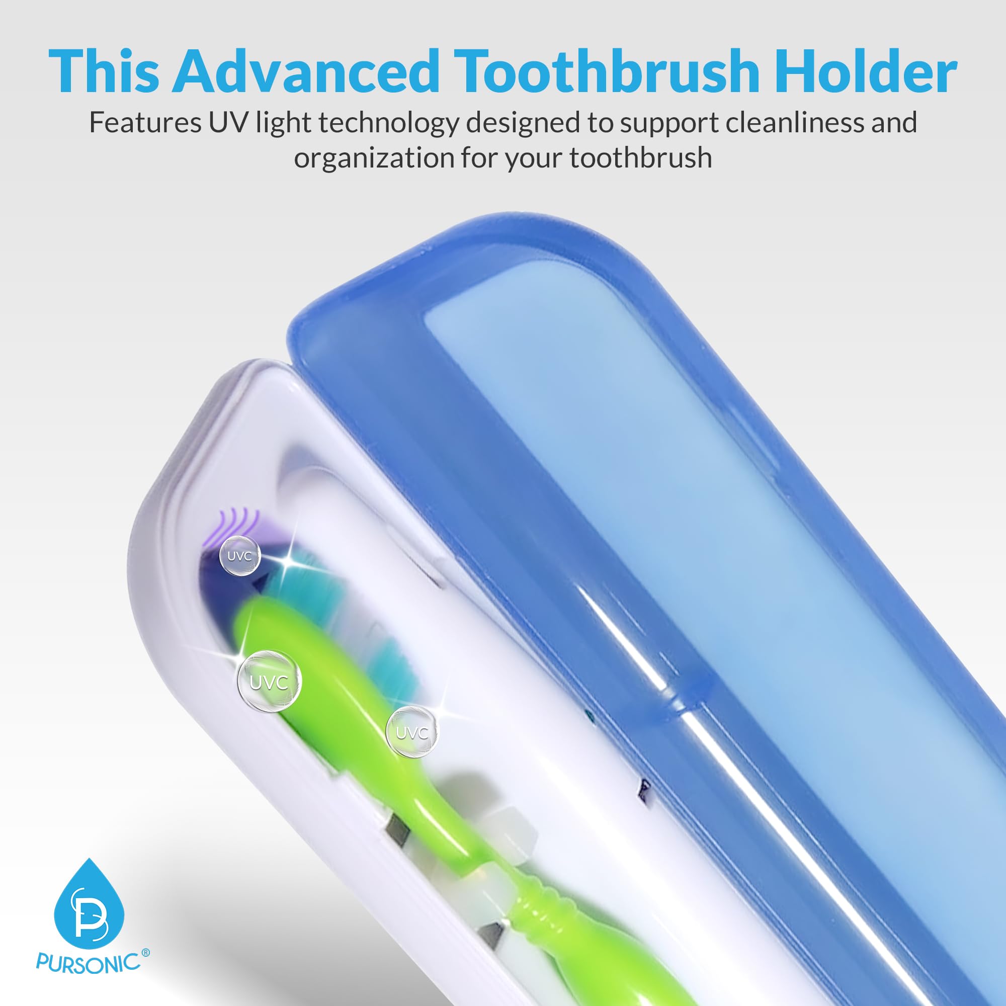 Inner UV light chamber of Pursonic sanitizer case