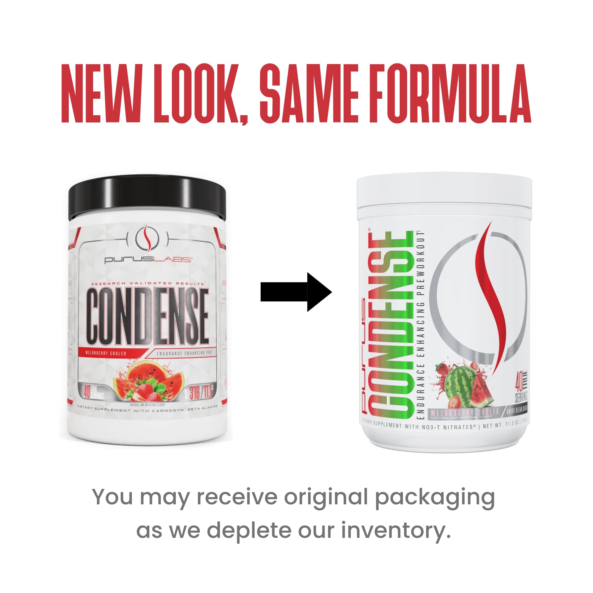 Purus Labs Condense label closeup highlights NO3-T formula and benefits