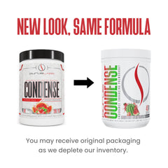 Purus Labs Condense label closeup highlights NO3-T formula and benefits