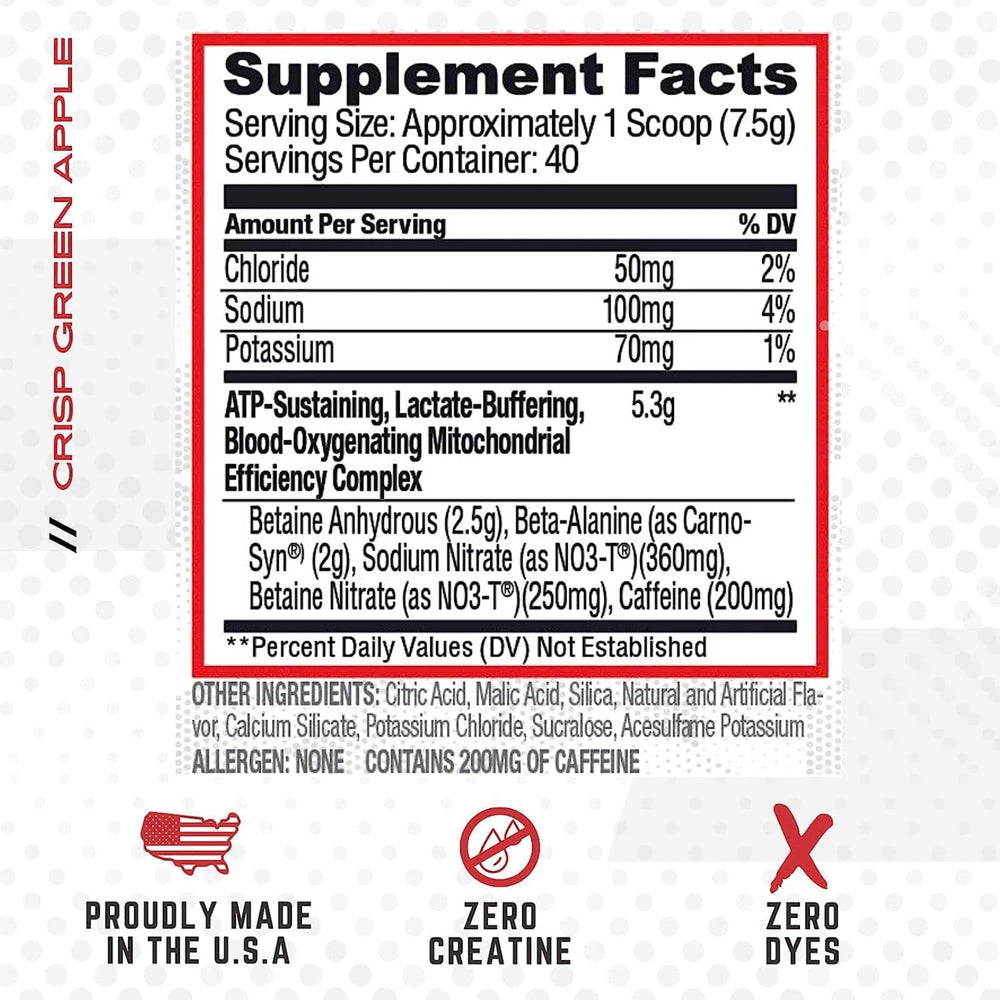 Purus Labs Condense label detail showing crisp green apple flavor.