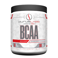 Purus Labs Foundation Series BCAA Capsules bottle front view