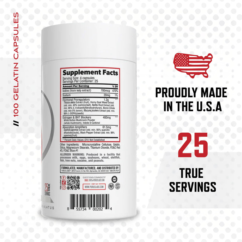 Purus Labs Recycle capsules closeup emphasizing compact capsules for daily use.