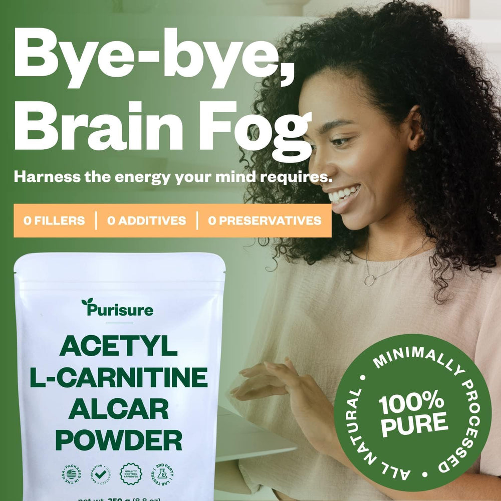 Graphic indicating no fillers for Purusure ALCAR powder