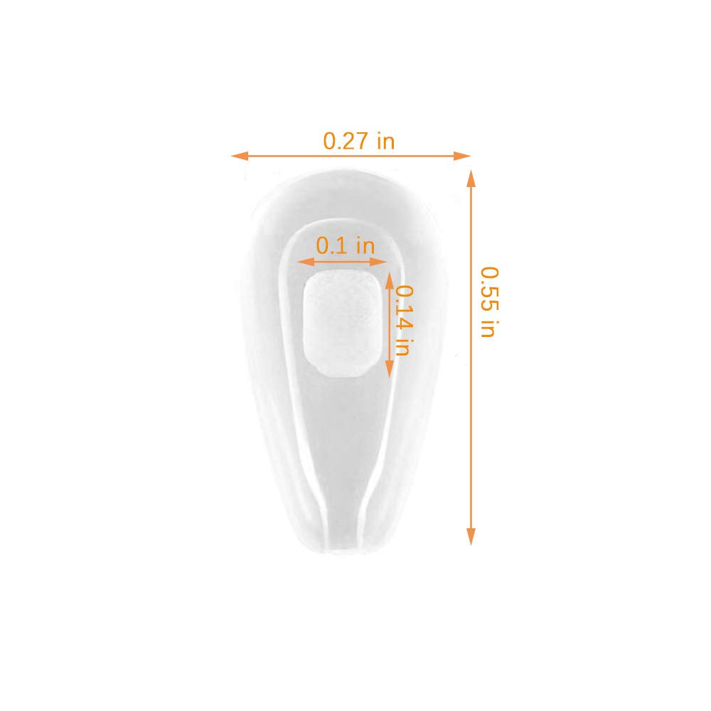 Lightweight and unobtrusive nose pads for glasses and sunglasses