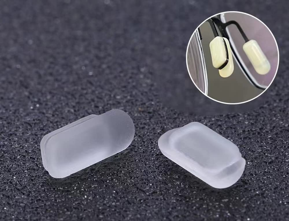 Soft silicone nose pads for eyeglasses comfort