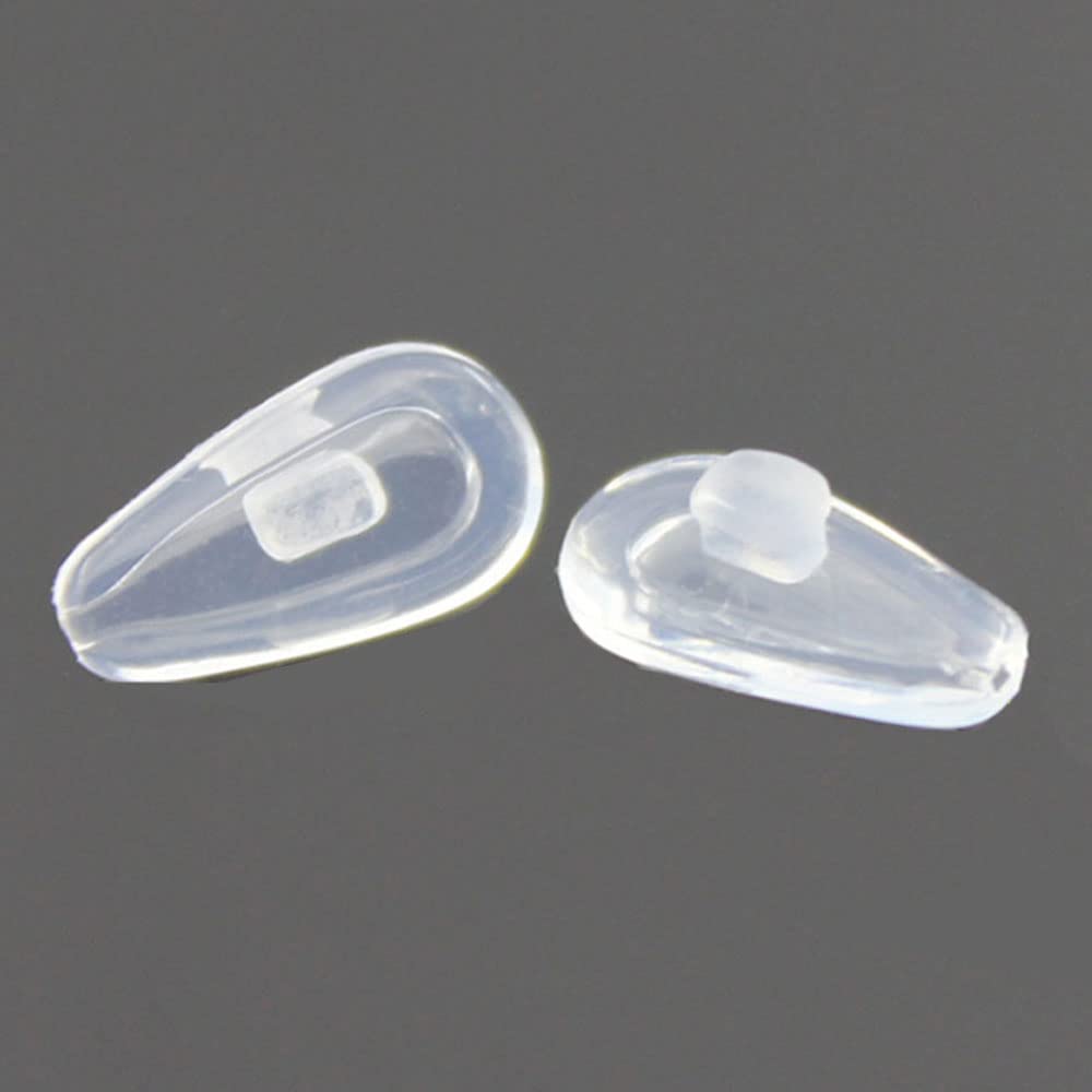 Package showing 5 pairs of push-in air chamber silicone nose pads