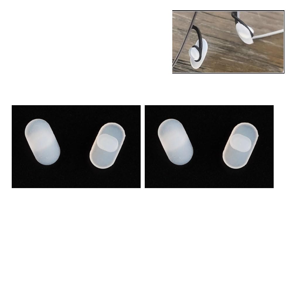 Push-in silicone nose pad replacement for glasses