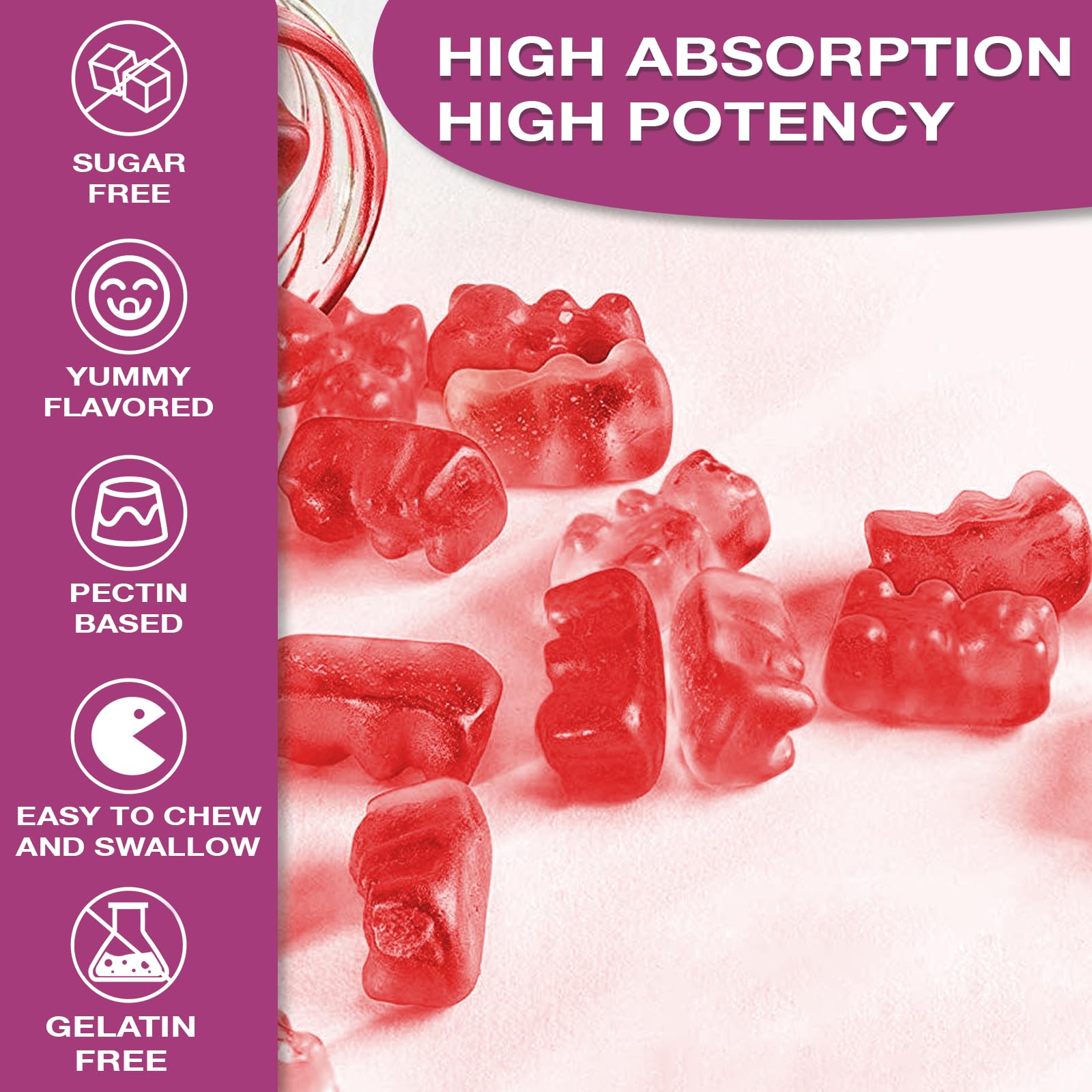 Glucosamine chondroitin MSM elderberry gummies with label