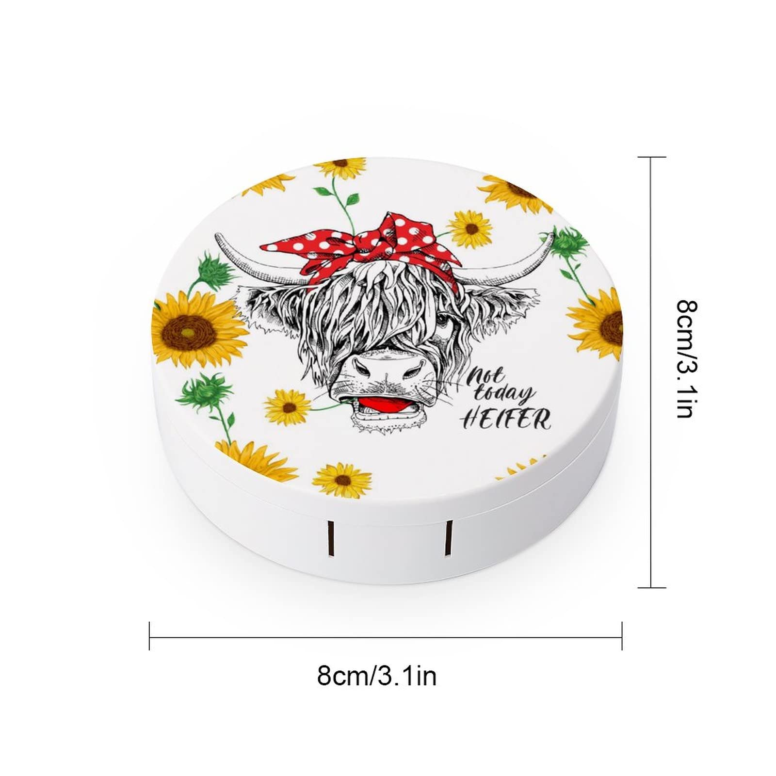 PutDiDi Cow Sunflower Heifer wearing stick for lenses