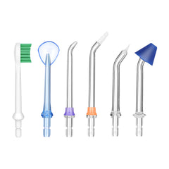 Six replacement tips for Puur Smile Water Flosser comprehensive set