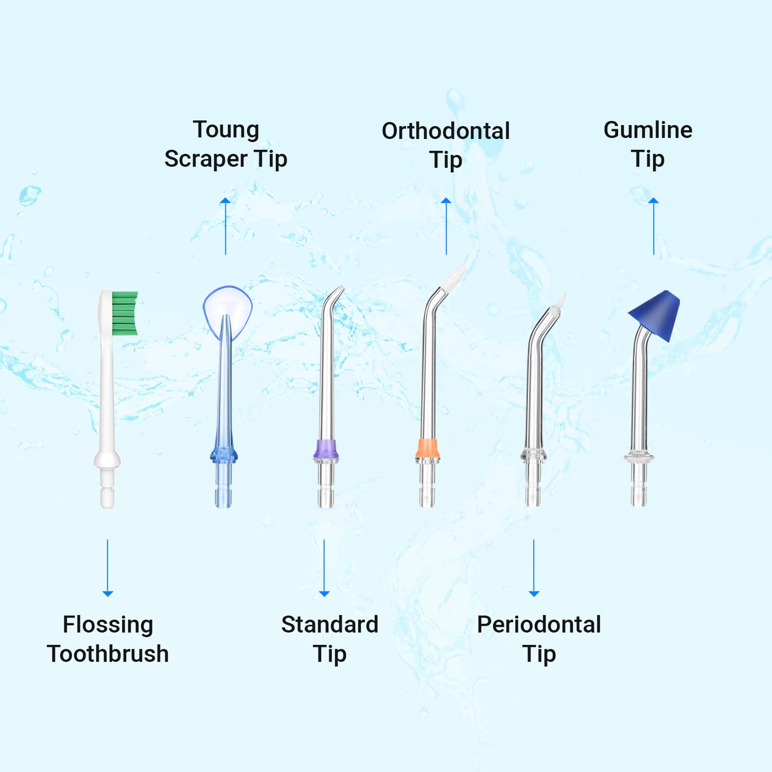 Puur Smile replacement tips six-pack