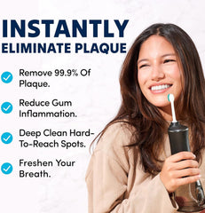 Seven replacement tips included with the flosser