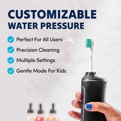 Travel-friendly design with compact case for on-the-go use