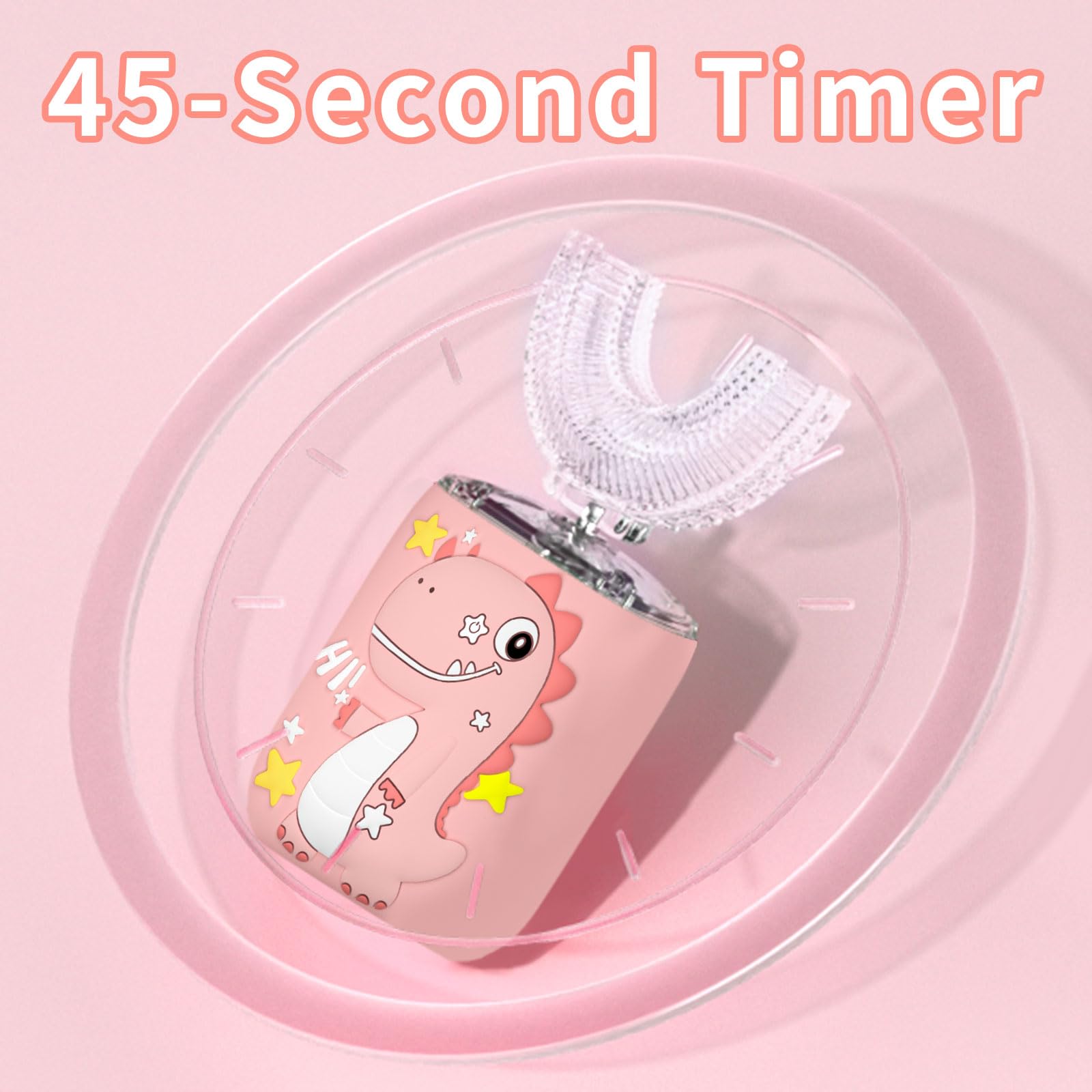 Bright pink handle with child-friendly design